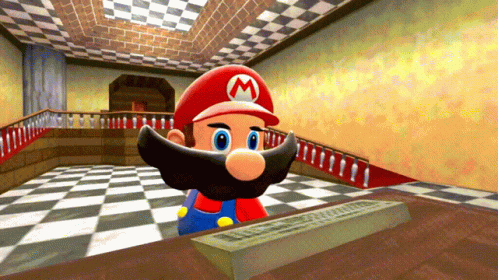 Smg4 Mario Comedy Riding Race Car GIF