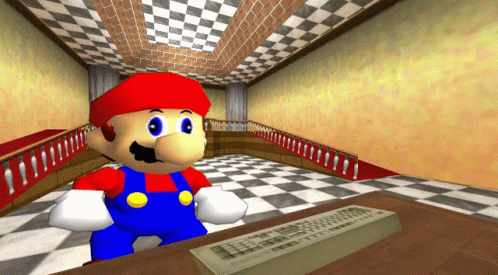 Smg4 Mario Scared GIF