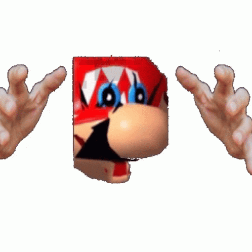 Smg4 Mario Surprised Face GIF