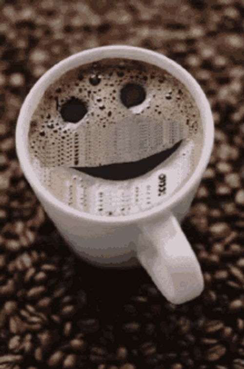Smiley Black Coffee GIF
