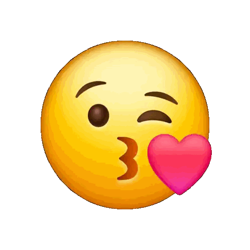 Smiley Blowing Kiss With Pink Heart
