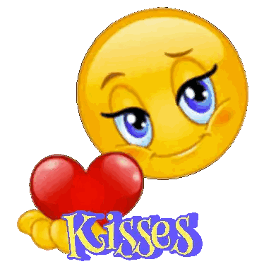 Smiley Blowing Kiss With Red Heart