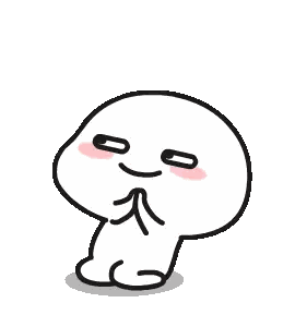 Smiley Cartoon Character Sitting