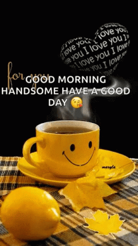 Smiley Coffee Cup with Lemon