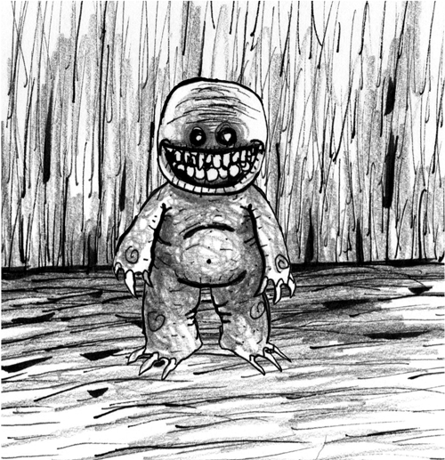 Smiley Creepy Baby Drawing GIF