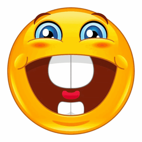 Smiley Face Big Smile And Big Mouth GIF