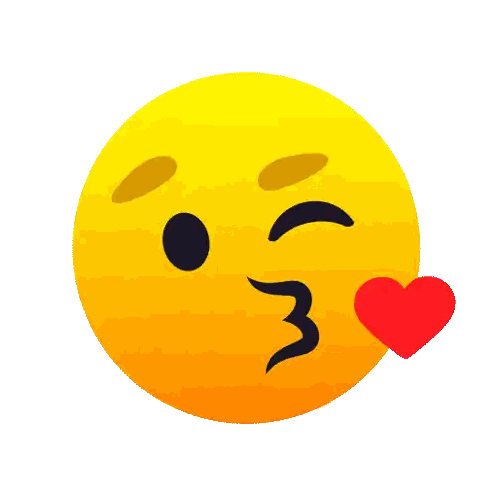 Smiley Face Blowing Kiss With Heart