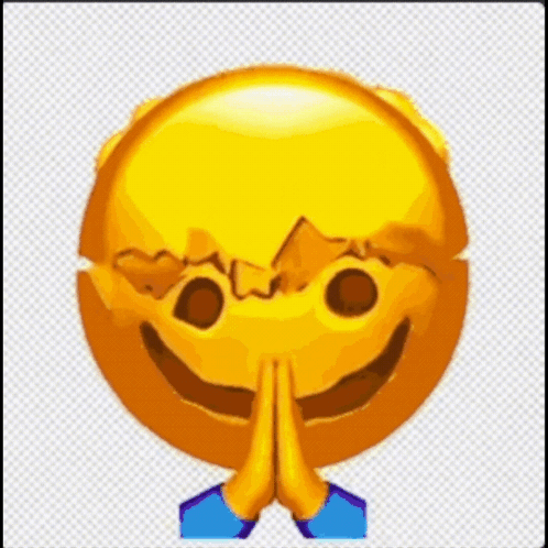 Smiley Face Eyes Closed Hands Folded GIF