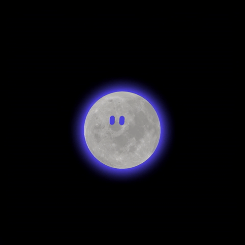 Smiley Face Full Moon