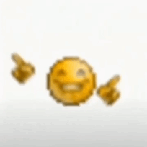 Smiley Face Pointed At by Fingers