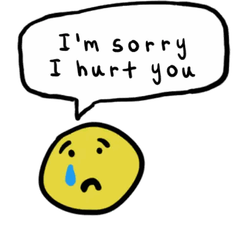 Smiley Face Saying Sorry