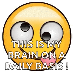 Smiley Face Saying This Is My Brain