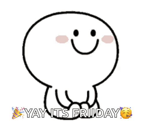 Smiley Face Saying Yay Its Friday