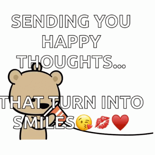 Smiley Face Sending Good Vibes GIF