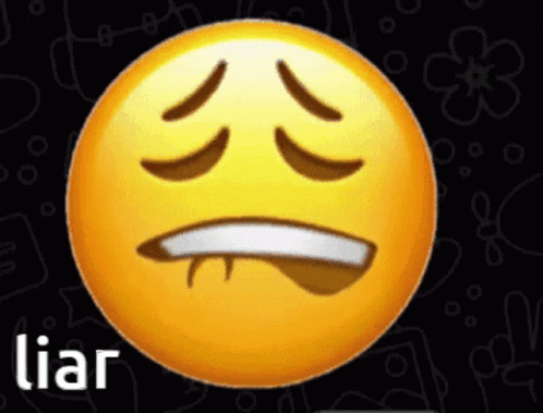 Smiley Face Sticking Out Tongue with Liar