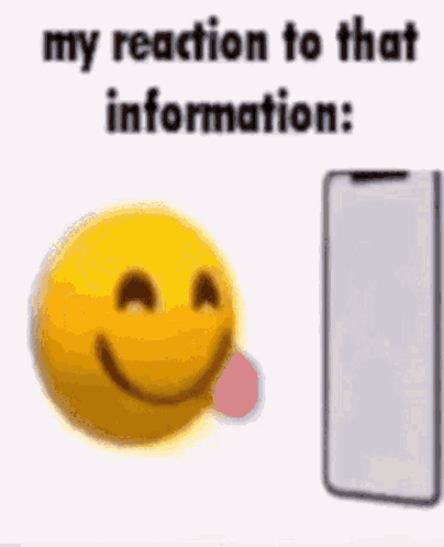 Smiley Face Sticking Tongue Out Next To Phone GIF