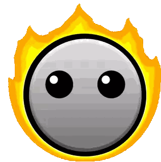Smiley Face Surrounded by Fire