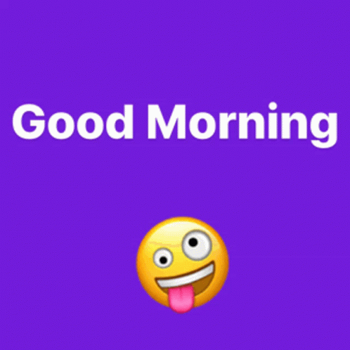 Smiley Face Tongue Out Good Morning Bigmac GIF