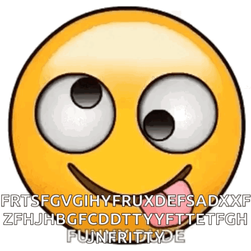 Smiley Face With Big Eyes And Pink Tongue GIF