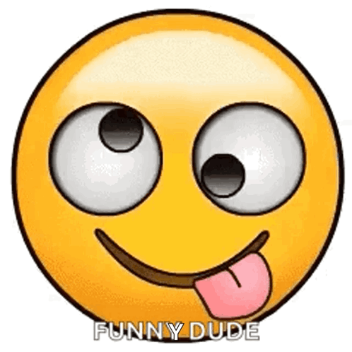 Smiley Face With Big Eyes and Tongue Out