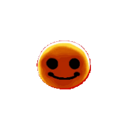 Smiley Face with Black Eyes and Smile