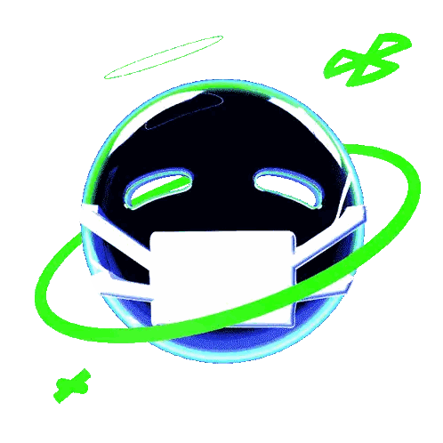 Smiley Face With Glasses and Mask Go