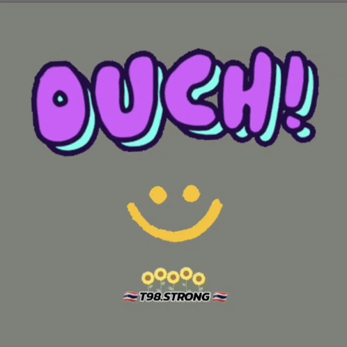 Smiley Face with Ouch