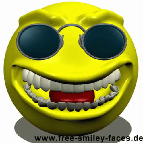 Smiley Face With Sunglasses Free-Smiley-Faces.de GIF