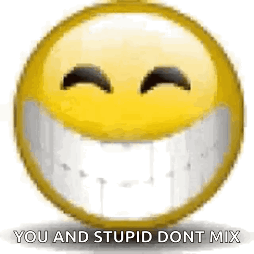 Smiley Face With You and Stupid Dont Mix