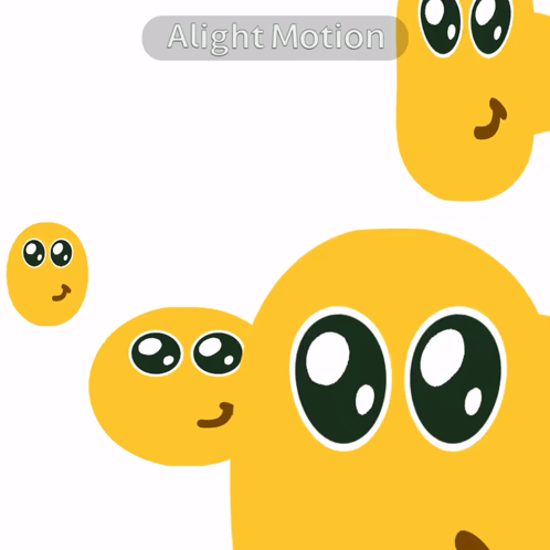Smiley Faces With Alight Motion Sticker GIF