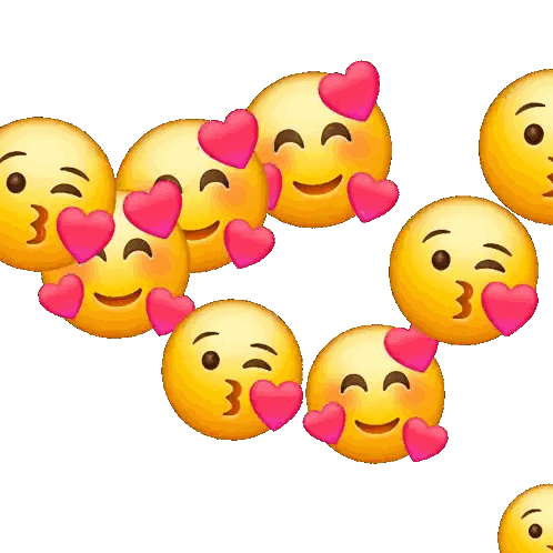 Smiley Faces With Hearts