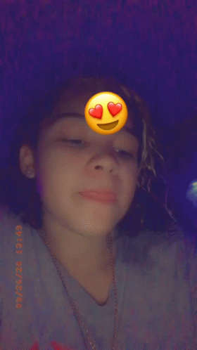 Smiley Girl With Hearts in Eyes