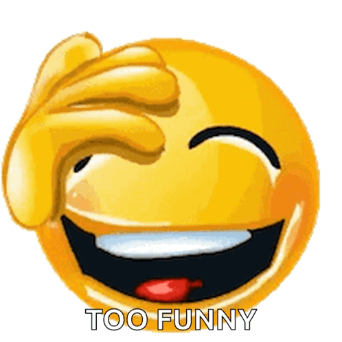 Smiley Laughing Too Funny Covering Face