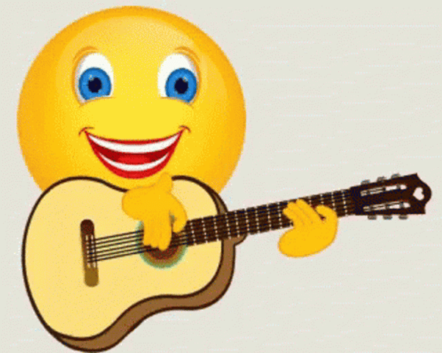 Smiley Playing Music GIF