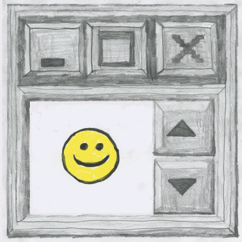 Smiley Scrolling Animation GIF