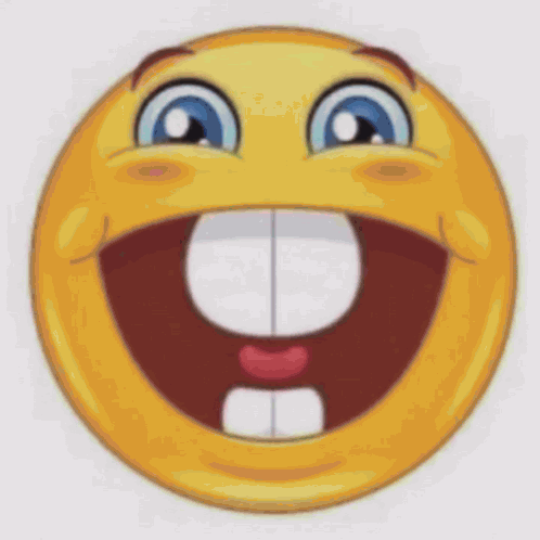 Smiley With Big Smile and Missing Teeth