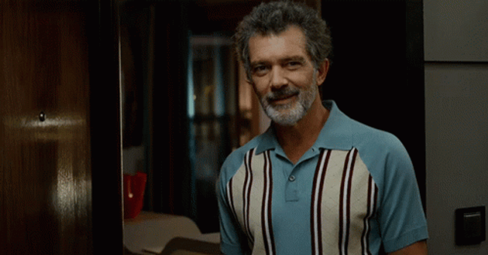 Smiling Antonio Banderas GIF