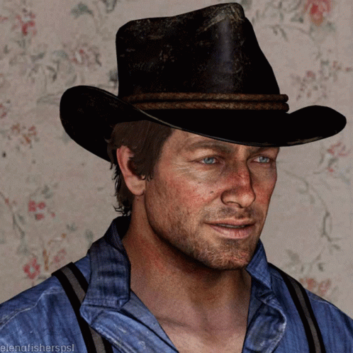 Smiling Arthur Morgan GIF