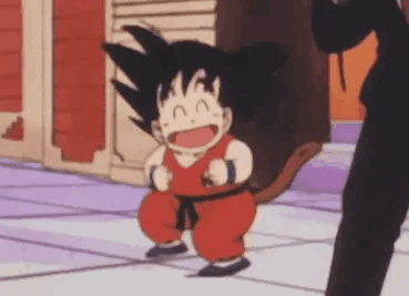 Smiling Baby Goku GIF
