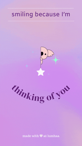 Smiling Because I'm Thinking Of You Poster GIF