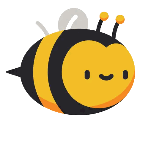 Smiling Bee Illustration