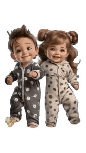 Smiling Boy and Girl