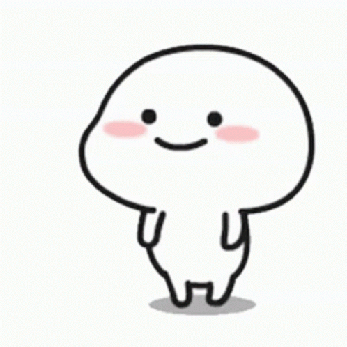 Smiling Cartoon Character Standing Up