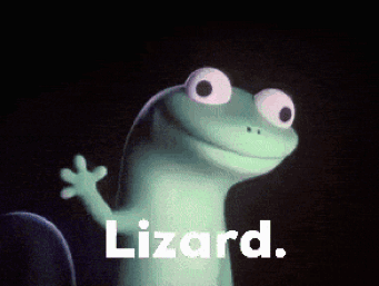 Smiling Cartoon Lizard