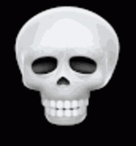 Smiling Cartoon Skull GIF