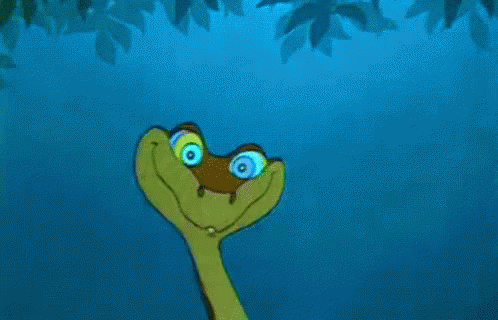 Smiling Cartoon Snake