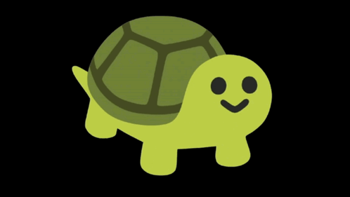 Smiling Cartoon Turtle