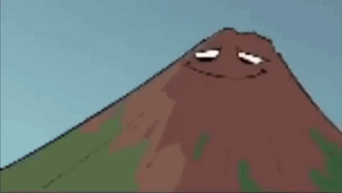 Smiling Cartoon Volcano