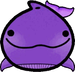 Smiling Cartoon Whale