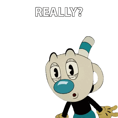 Smiling Cartoon With Blue Nose And Really Behind